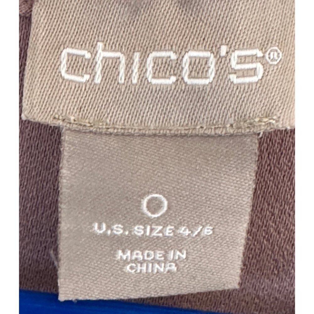 Chico’s V-Neck Kimono Top Size 0 Mauve / Dusty Rose New With Tags - Picture 6 of 6